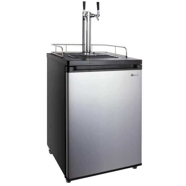 Kegco Dual Tap Stainless Steel Kegerator Hd K209ss 2 The Home Depot