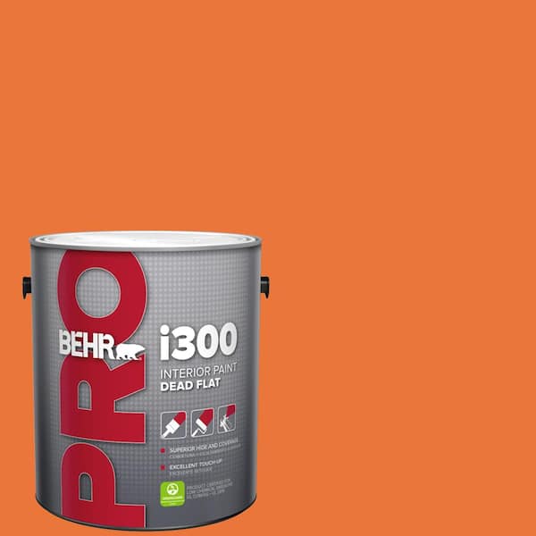 1 gal. #HDC-MD-27 Tart Orange Dead Flat Interior Paint