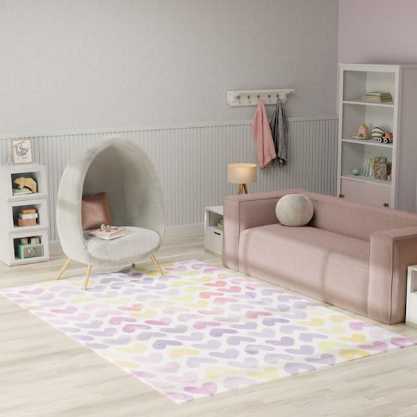 Imagination Multicolor 7 ft. x 9 ft. Graphic Contemporary Area Rug