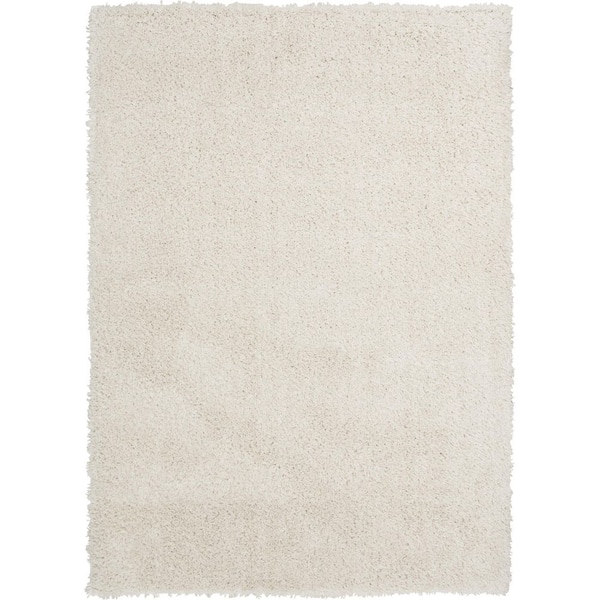 10 ft. x 15 ft. Buff Geneva Shag Solid Area Rug
