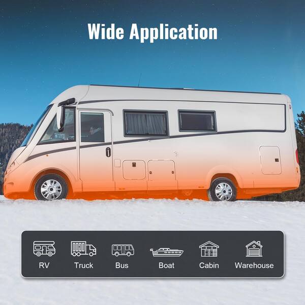VEVOR Diesel Air Heater 27,296 BTU 12V 8KW Other Fuel Type Space Heater  w/Automatic Altitude Adjustment Bluetooth App Control ZCJRQFT12V8KWKIL7V9 -  The Home Depot