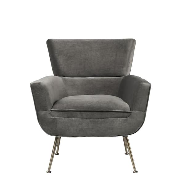Acme Furniture Varik Gray Velvet Accent Chair