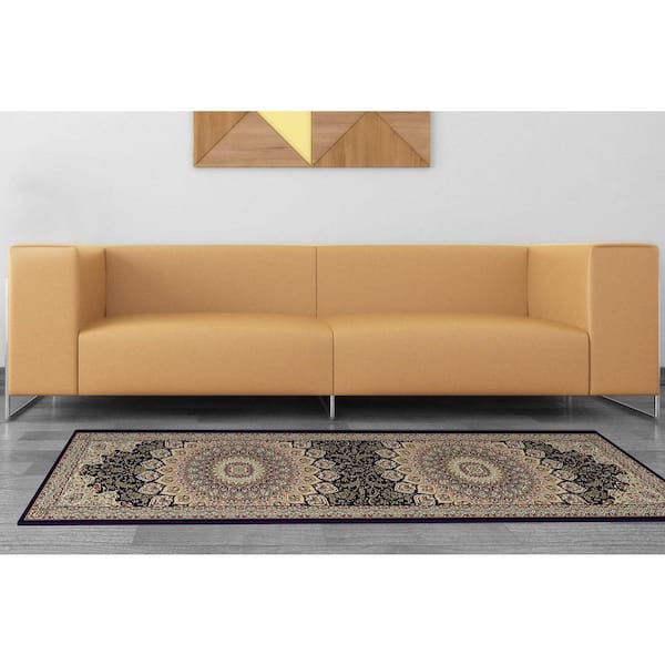 Lawrence Navy 2 ft. x 11 ft. Indoor Runner Rug