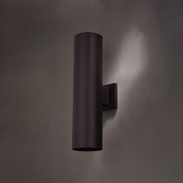 VAXCEL Chiasso 20 in. H 2-Light Deep Bronze Modern Outdoor