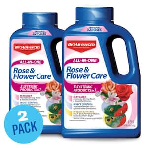 All-in-One 4 lbs. Granules Rose and Flower Care NN Plant Food Granules Plus Insect and Disease Contol (2-Pack)