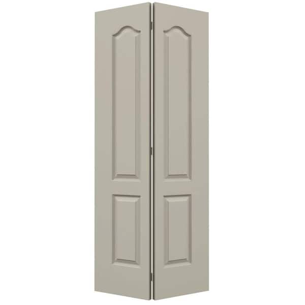 JELD-WEN 36 in. x 80 in. Princeton Desert Sand Painted Smooth Molded Composite Closet Bi-fold Door