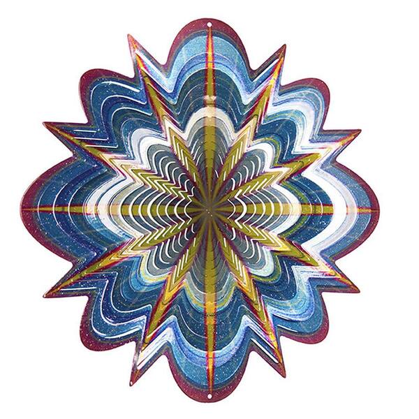 Iron Stop 3D Windspinner „Elfen“ – 25 Cm, Aus Stahl Mit Pulverbeschichtung, Für Garten & Balkon