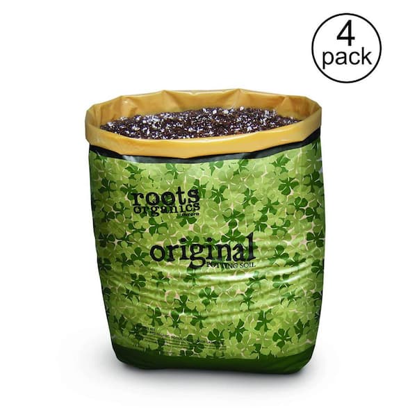 Hydrofarm Roots Organics Hydroponic Coco Fiber Based Potting Soil, 0.75 cu. ft. (4-Pack)