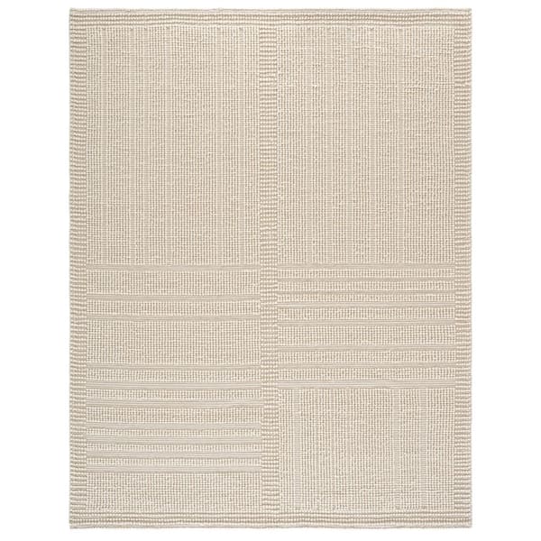 Natura 9 ft. x 12 ft. Ivory Textured Area Rug