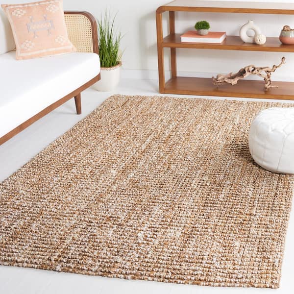 Natural Fiber Beige/Ivory Doormat 2 ft. x 3 ft. Solid Area Rug