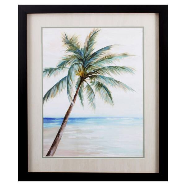 HomeRoots Victoria Tropical Palm Tree Swaying 1 by Unknown Wooden Wall Art