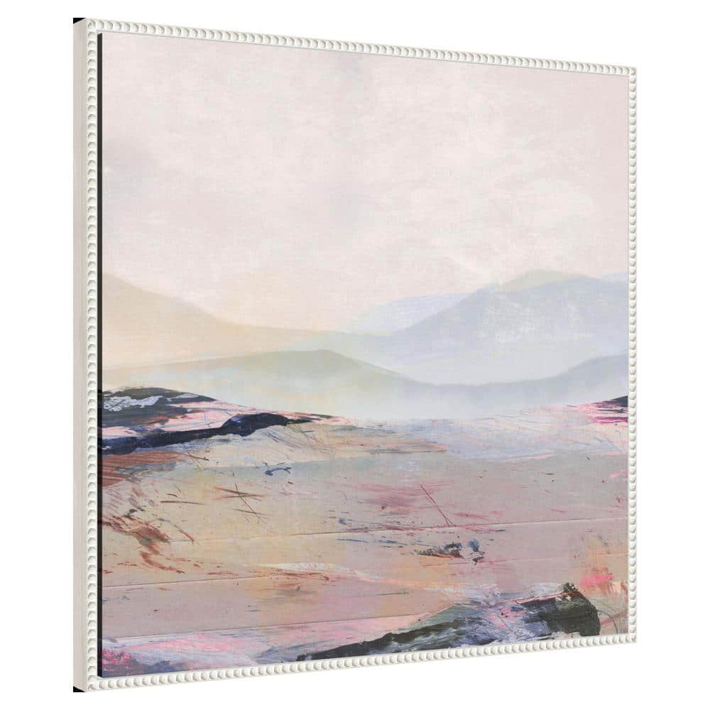 30"x30" Beaded Framed Abstract Nature Canvas Wall Art