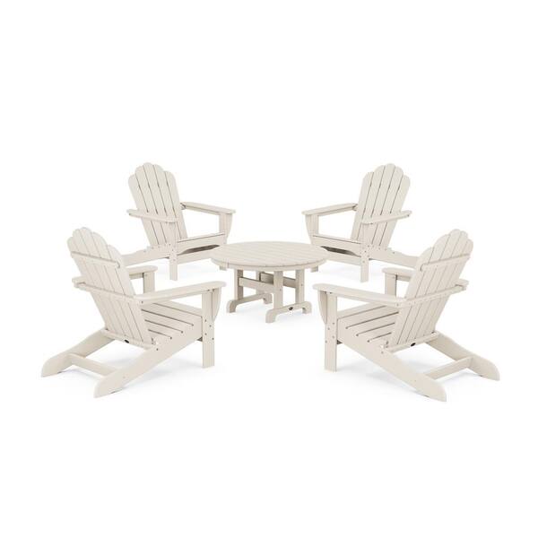 Trex Outdoor Furniture Sand Castle 5-Piece Plastic Patio Conversation ...