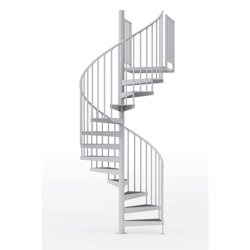 Mylen STAIRS Condor White Interior 60in Diameter, Fits Height 85in - 95in, 2 42in Tall Platform ...