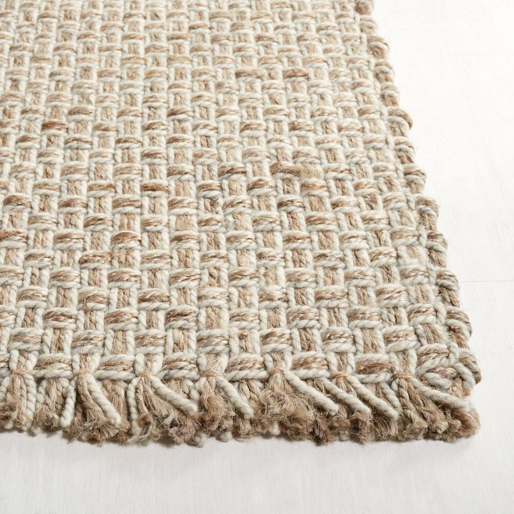Gray Flat Woven Handmade Wool Area Rug, 5' x 8'