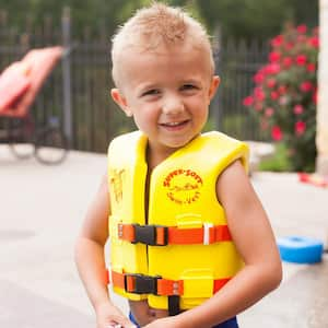 Small Sunset Orange Super Soft USCG Approved Child Vinyl Vest