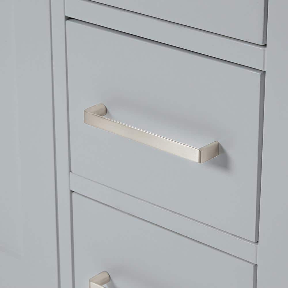 Cambridge 60" Gray Double Freestanding Vanity Cabinet