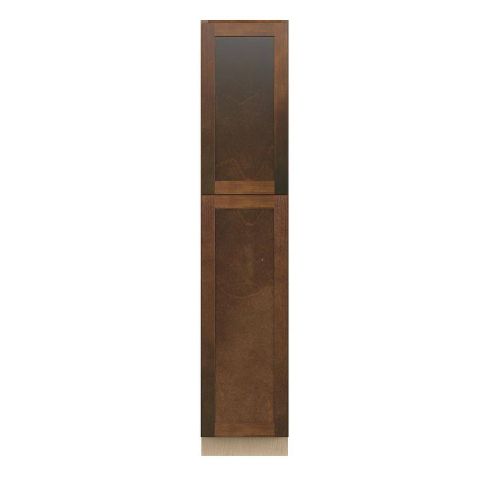 Amherst Shaker 18 in. W x 90 in. H x 24 in. D in Walnut Plywood Assembled Pantry Cabinet price history on PriceWatchPro