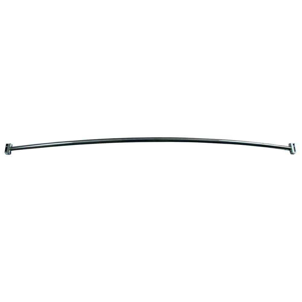 60'' Polished Chrome Curved Shower Curtain Rod
