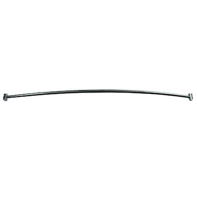 60 in. Curved Shower Rod in Chrome