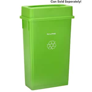 Lime Green Swing Trash Can Lid for 23 gal. Slim Trash Can