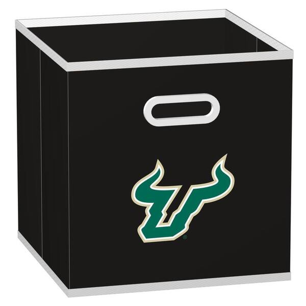 MyOwnersBox College STOREITS University of South Florida 10-1/2 in. W x 10-1/2 in. H x 11 in. D Black Fabric Storage Bin