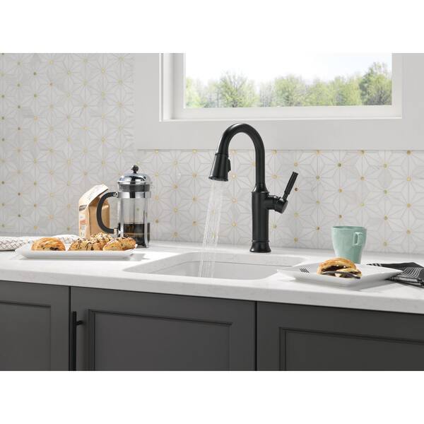 Delta Renaldi Single Handle Bar Faucet in Matte Black 9984-BL-DST