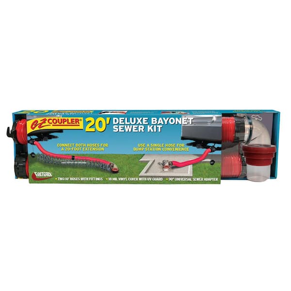 Valterra EZ Coupler Deluxe Bayonet Sewer Hose Kit - 20'