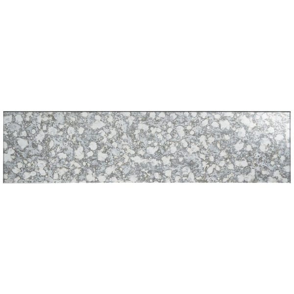Ivy Hill Tile Emory Silver 4.37 in. x 0.2 in. Polished Antique Mirrored Glass Wall Tile Sample