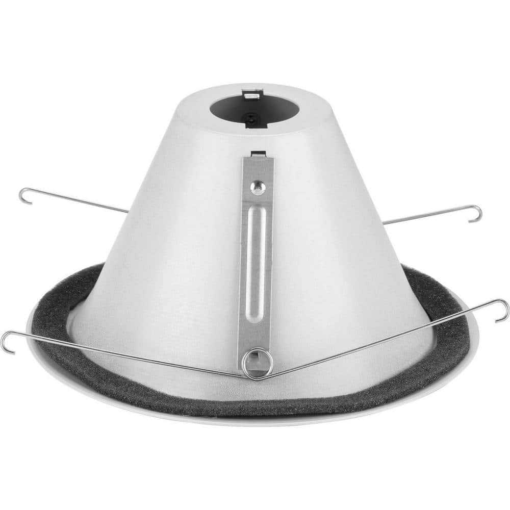 White Aluminum 6" Recessed Open Trim for Shallow Housing