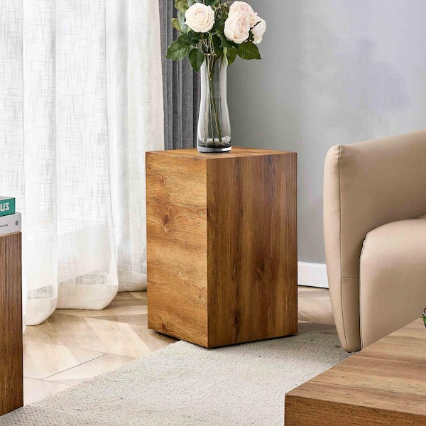 Modern 11.8 in. Natural Square Wood Coffee Table