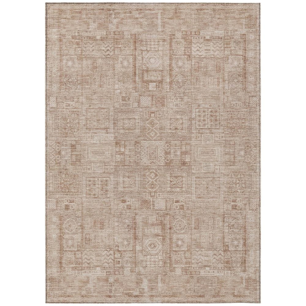 Chantille Machine Washable Indoor/Outdoor Abstract ACN2804 Copper 8 ft. x 10 ft. Area Rug price history on PriceWatchPro