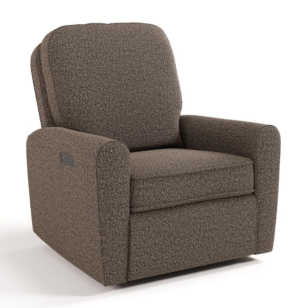 Amalfi Mountain Brown Boucle Deluxe Power Recliner Swivel Glider
