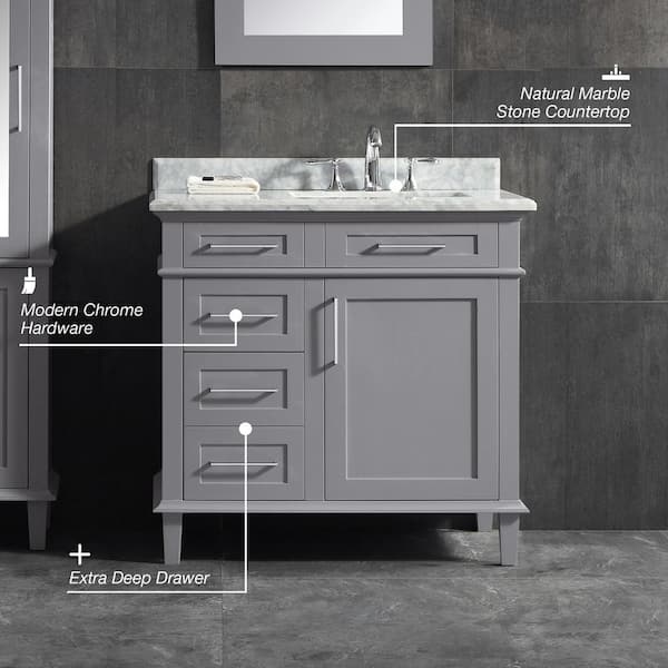 Queen 48 Full Sonoma Wall Mount Single Sink Modern Bathroom Vanity