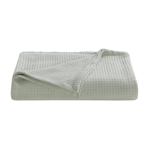 Bahama Coast Grey Woven-Cotton Full/Queen Blanket