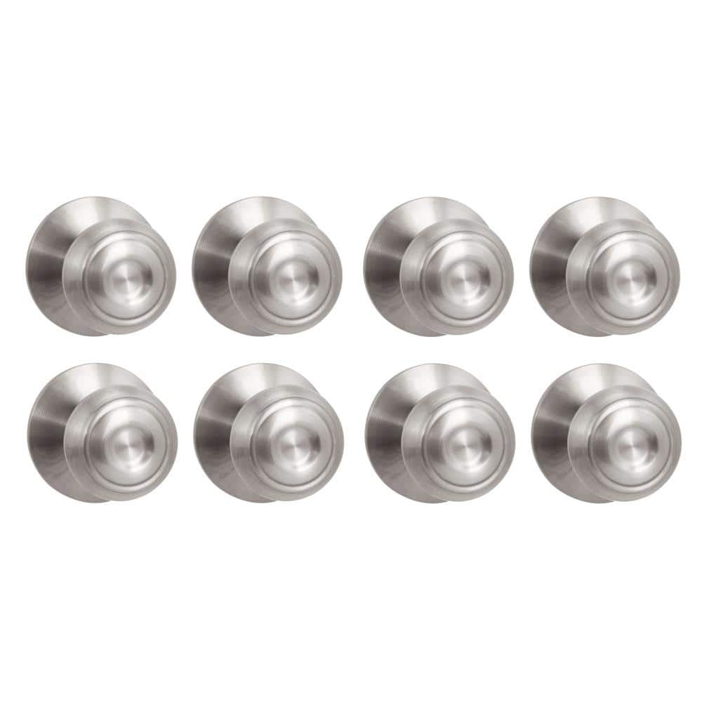 Hartford Satin Nickel Hall/Closet Door Knob (8-Pack)