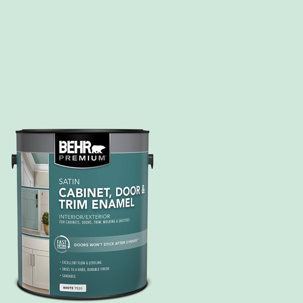 Reviews for BEHR PREMIUM 1 gal. #M420-2 Green Aqua Satin Enamel  Interior/Exterior Cabinet, Door \u0026 Trim Paint | Pg 4 - The Home Depot, image size:1000x1000
