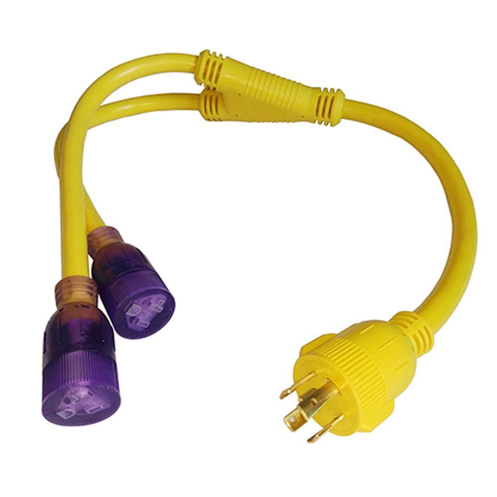 parkworld 3 ft. 10/4 4Wire Generator Y Adapter Cord 30 Amp 125Volt
