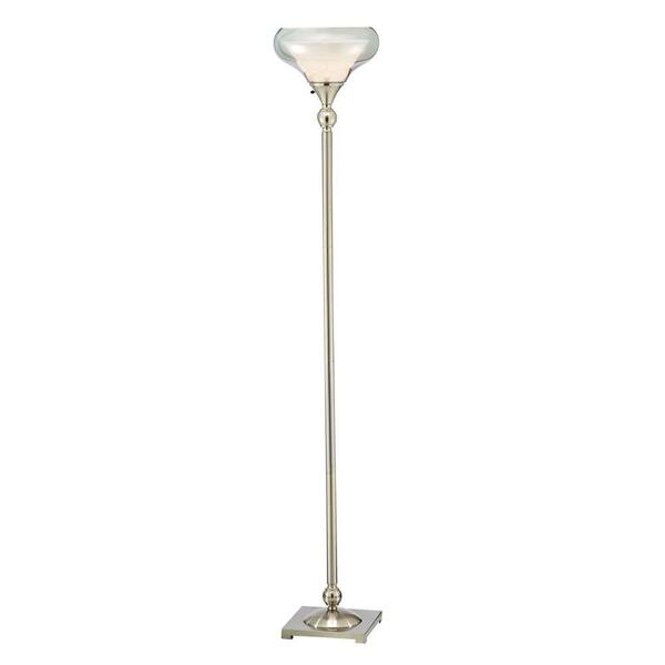 Adesso Brookfield 71 in. Satin Nickel Floor Lamp