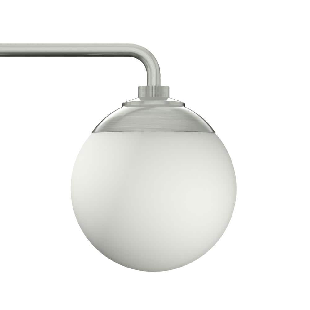 Hepburn Mid-Century Brushed Nickel 3-Light Vanity Sconce