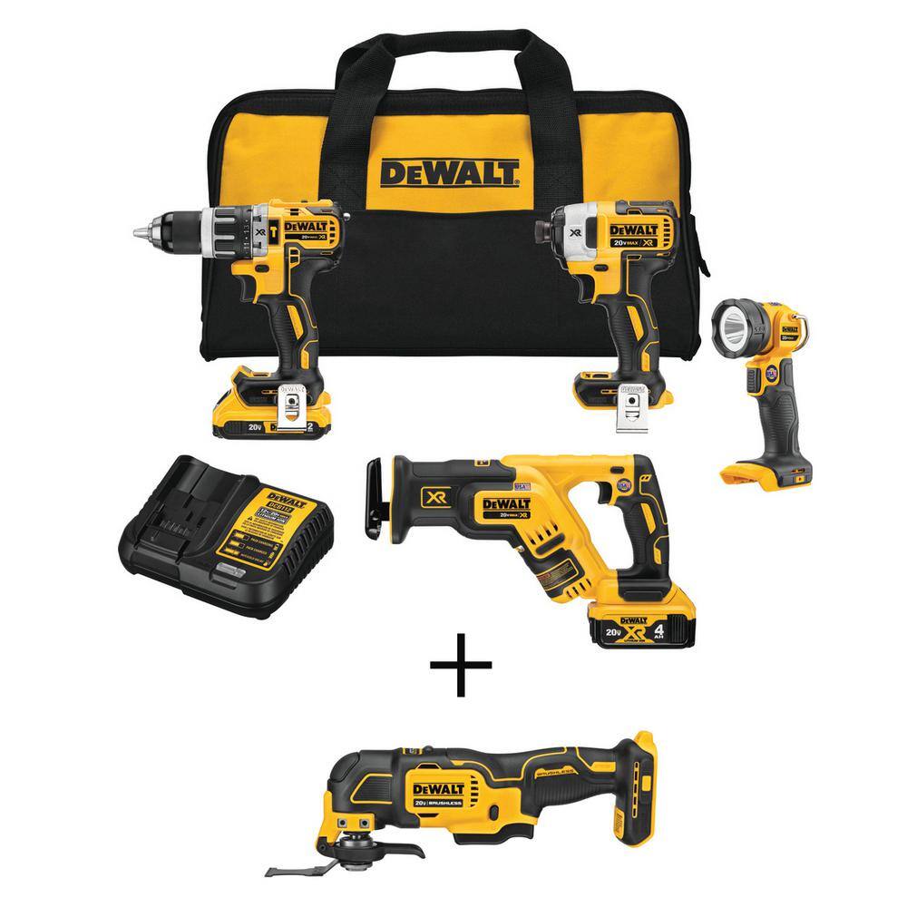 DEWALT 20V MAX Cordless Brushless Combo Kit, ATOMIC 20V Oscillating