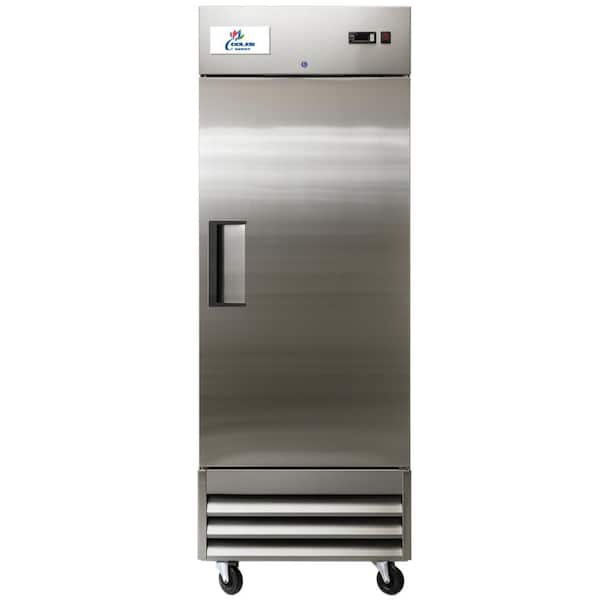 Cooler Depot 29 in. W 23 cu. ft. NSF Auto Defrost Single Door Commercial Upright Freezer in Stainless Steel