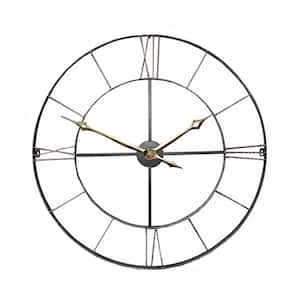 Round Wrought Iran Antique Wall Clock