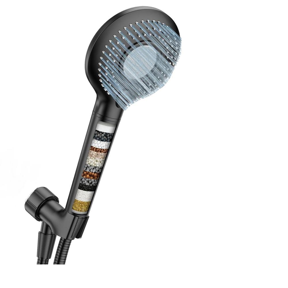 Lukvuzo 60 in. 15-Stage Water Filter Cartridge Handheld Shower Head 3 ...