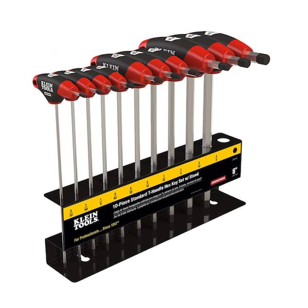 SAE T-Handle Set with 9 in. L Stand (10-Piece)