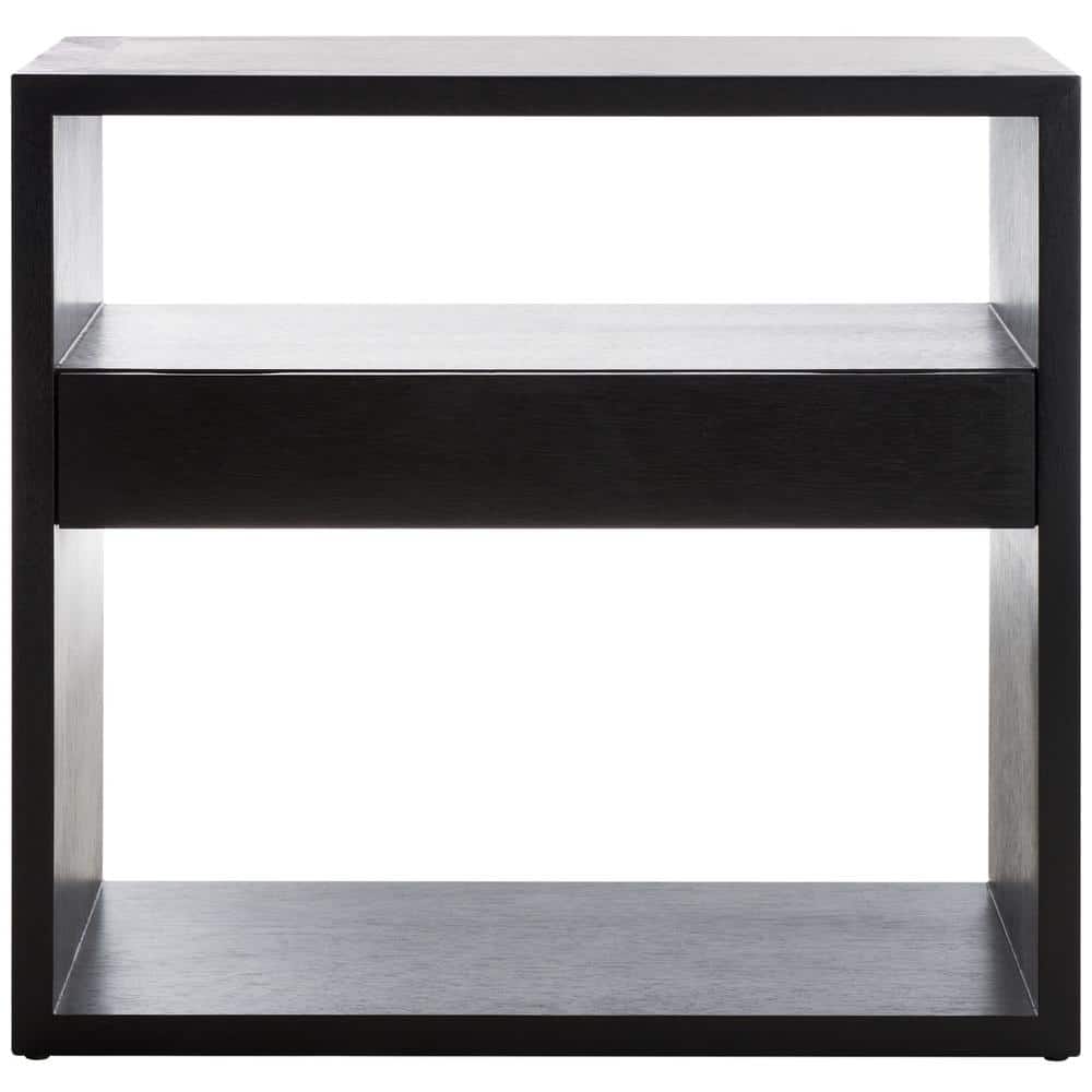 Munson 15 in. Black Rectangle Wood Console Table with Drawer price history on PriceWatchPro