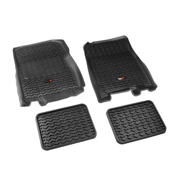 Rugged Ridge Floor Liner Set 4-Piece Black 1997-2003 Ford F150 Regular/Ext Cab