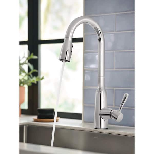 MOEN Orevisi Single-Handle Pull-Down Sprayer Kitchen Faucet with