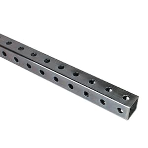 1 in. x 36 in. Zinc-Plated Punched Square Tube