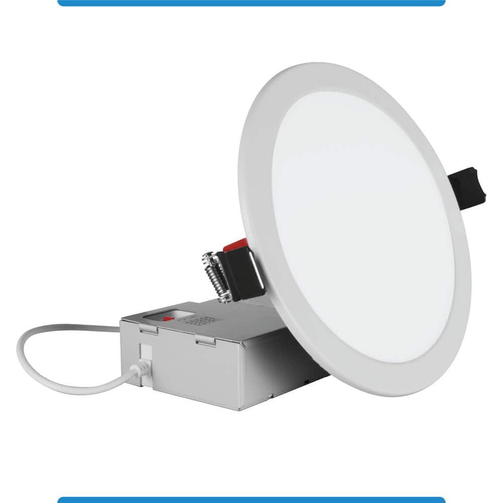 RELS 6 in. Round Selectable Fire-Rated IC-Rated Integrated LED Recessed Downlight Trim Kit, White price history on PriceWatchPro